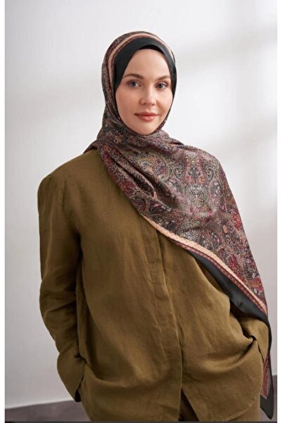 ARMANDA Etro Ethnic Pattern Shawl 6036-Dark Khaki