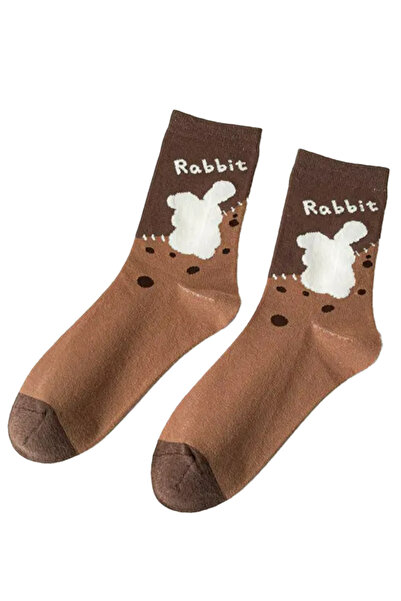 EFAYN.RO Women's socks, chic and delicate model, with bunny print, size 38 – ...