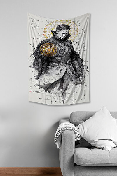 Moud's Tapiserie de perete cu model Doctor Strange, țesătură texturată din pi...