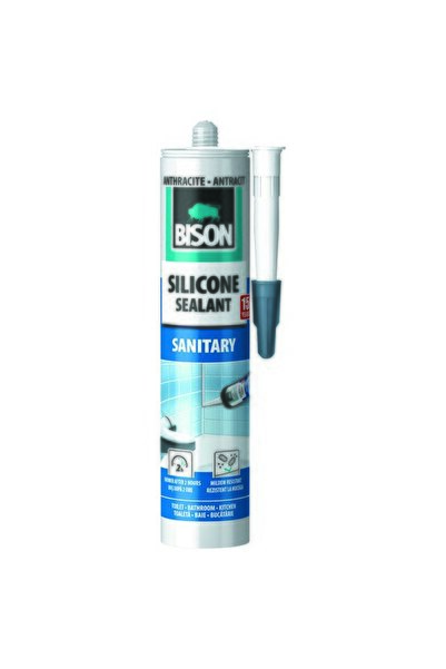 Bison Silicon Sanitar Bison, antracit, 280 ml