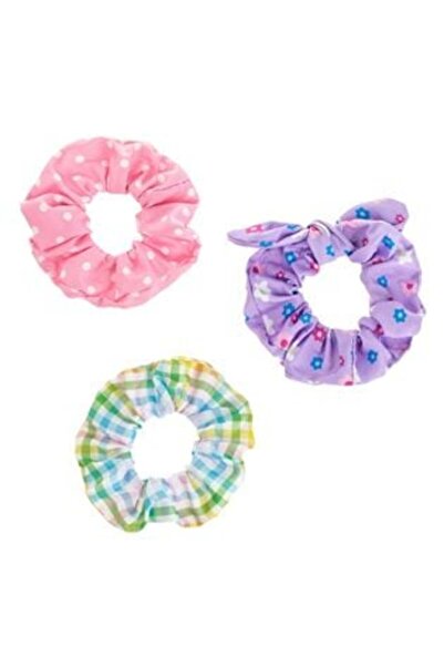 SHOPIENS Elastice textile pentru păr, buline roz, liliac, florale, albe, în c...