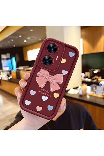 Hontinga حافظة هاتف من مادة السيليكون مقاومة للصدمات بنمط فيونكة متوافقة مع ه...