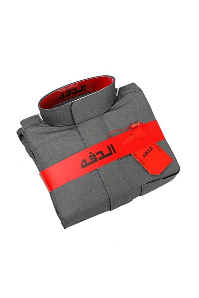 Daffah The rudder | Winter dress with zipper - gray - length 62