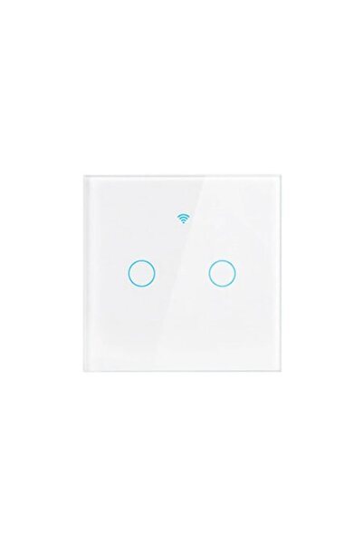 OEM Smart Switch White with Touch, Wi-Fi, No Neutral, 2 Channels