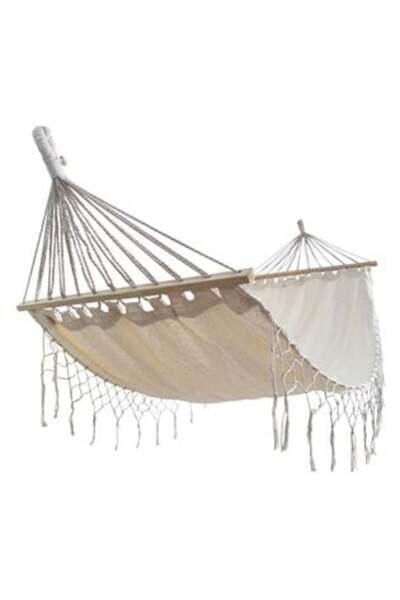 OEM Beige Macrame Hammock 200 x 100 cm
