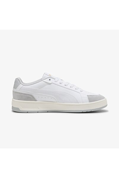 Puma Comfortable Lace-Up Casual Sneaker White Gray Shoes