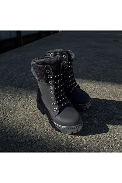 İpek cizme impermeabile pentru fete, cu șireturi și fermoar, cu talpă confort...