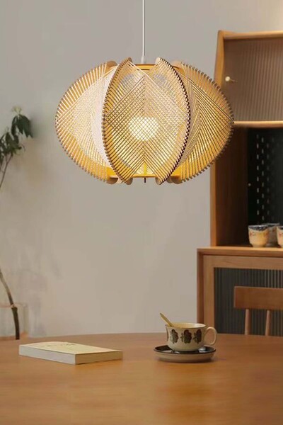 Eray Aydınlatma Hasır İpli Bambu Avize