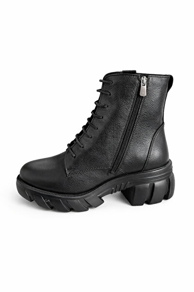 Castle Black Raven Black Genuine Leather Women's Boots