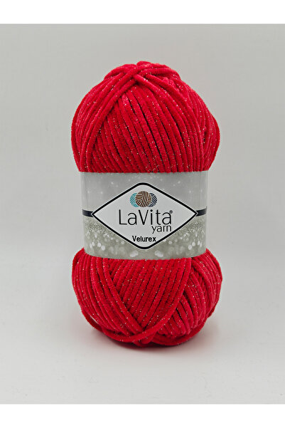 LaVita Yarn Velurex Lurex Hand Knitting Yarn 90% Polyester 10% Lurex 100Gr (2...