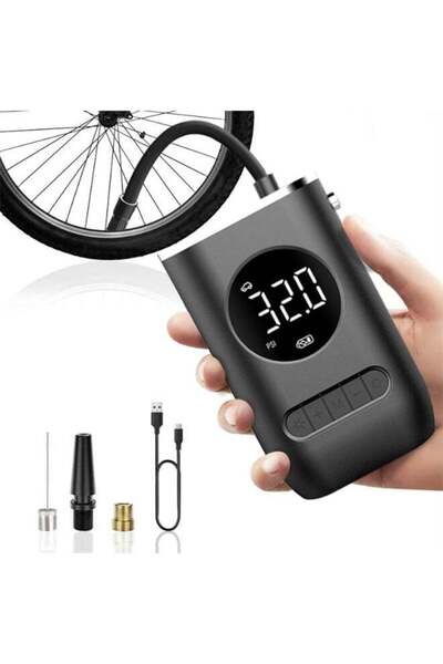 ZeeSquare High-Power Portable Tyre Air Compressor – Smart Digital Air Pump fo...