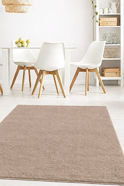 Sarar Peluş Tüylü Kaymaz Jel Taban Dekoratif Salon Mutfak Halı Yolluk Kilim V...