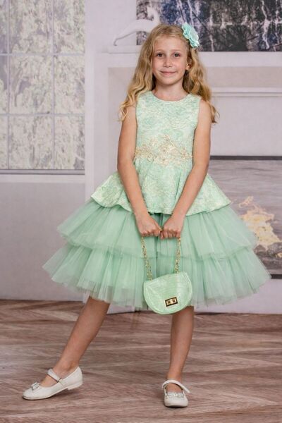 SÜSLÜ PİNK KİDS Girl's Tulle Dress