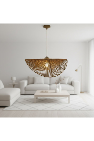 kepalight Hasır Sarkıt Avize / Bohem avize / Salon Modern Avize / Hasır Ratta...