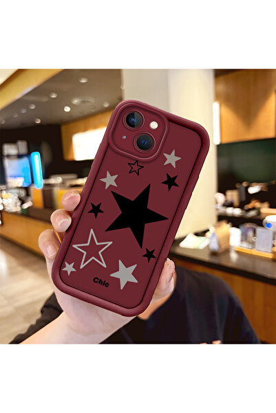 Hontinga غطاء هاتف من مادة السيليكون المقاومة للصدمات بنمط نجمة متوافق مع هات...