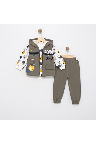 SÜSLÜ KİDS Baby/Child Vest Hooded 3-Piece Set 1-4 Years Old 100% Cotton / Gif...