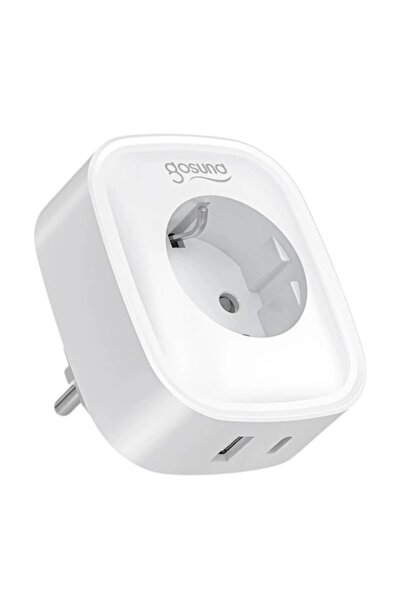 DAMUR Smart WiFi Socket SP6, 16A, USB-C, Bluetooth