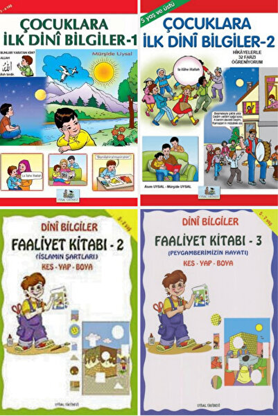 Uysal Yayınevi Çocuklar İçin Faaliyetli ve Etkinlikli Temel Dini Bilgiler Set...