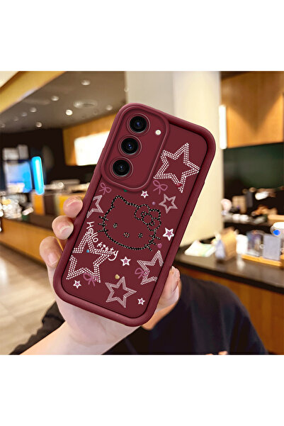 Hontinga حافظة هاتف من مادة السيليكون مقاومة للصدمات بنمط كيتي متوافقة مع هات...