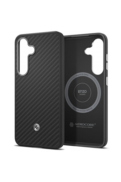 Samsung Θήκη σιλικόνης αραμιδίου, πίσω κάλυμμα, ίνα αραμιδίου, μαύρο (Galaxy ...