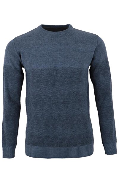 Modarar Men's Wool Sweater Regular Fit Indigo Color Rar01383