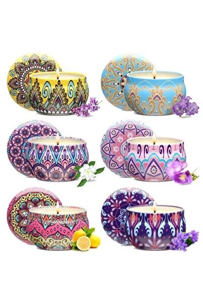 Generic Breeze & Ripples Scented Candles Gift Set, 6 Pack Aromatherapy Candle...