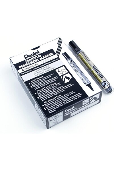 Pentel 4.5 mm Bullet Tip Maxi Flow Liquid Ink Permanent Marker with Push Butt...