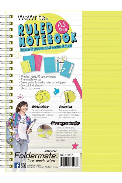 FOLDERMATE 5 Subject Notebook A5