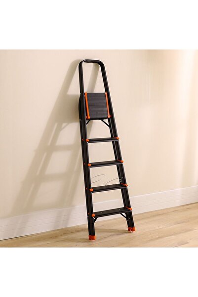 Milano Arnold 5-Step Household Ladder - Lightweight Aluminum Step Stool for I...