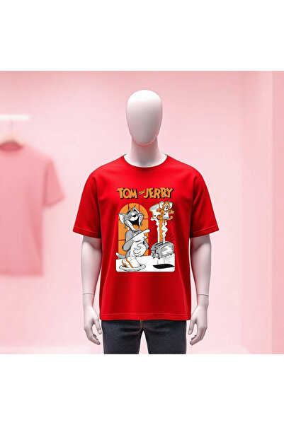 Vordevia Printed Crew Neck Wide Fit Unisex Tshirt