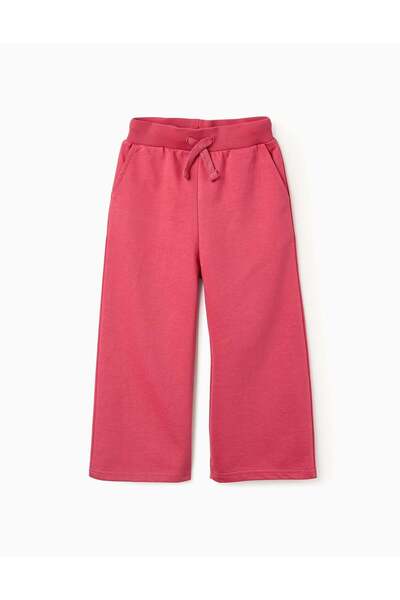 Ziddy Wide Leg Joggers Trousers for Girls, Pink