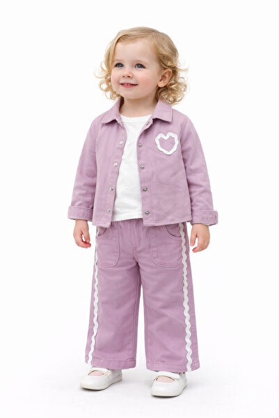 ModaPlaza Girl's Heart Detailed 3-Piece Set 5264540