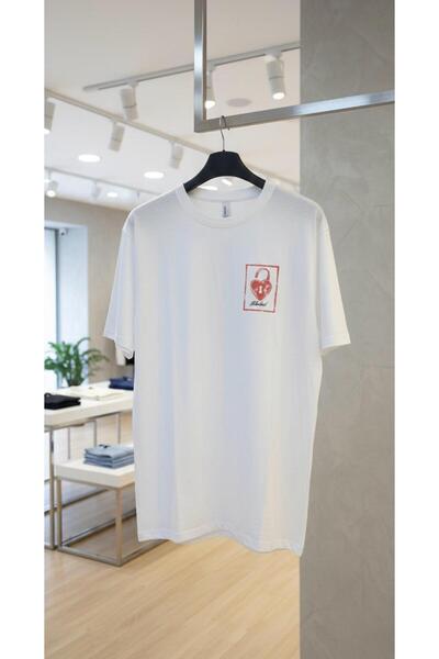 playwear PLAY WEAR Tricou unisex cu decolteu rotund, cu imprimeu LOCK HEART C...