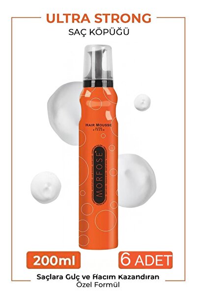 Morfose Ultra Strong Köpük 200 ml 6 Adet