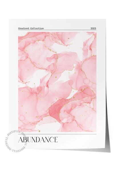 Postifull Frameless Poster, Aura Series No:68 - Abudance, Angel Numbers, Colo...