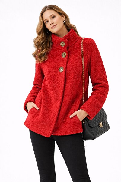 New London KADIN KIRMIZI KABAN