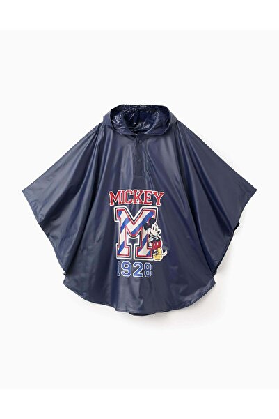 Ziddy معطف واقٍ من المطر بغطاء رأس مزين بشخصية ميكي ماوس للأطفال الرضع والأول...