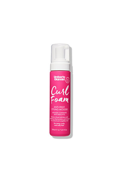Umberto Giannini Spuma modelatoare anti-frizz pentru par cret Curl Foam, 200 ml,