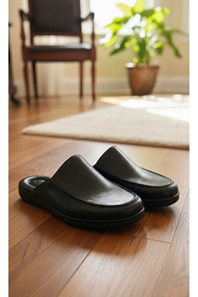 w white stars sports & wear Armalı Leather Slippers Pc-289 Dowry House Comfor...