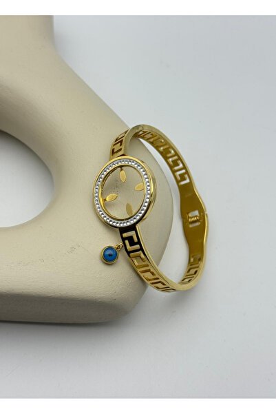 BİJU YILMAZ كليب ربع مزخرف بالذهب الصلب - 26klp24