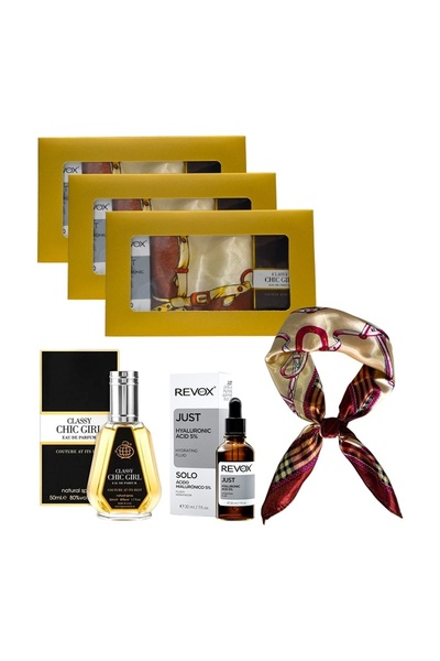 Fragrance World 3 x Σετ Elysa – Revox Υαλουρονικό Οξύ Ορός 5% 30ml, Άρωμα Cla...