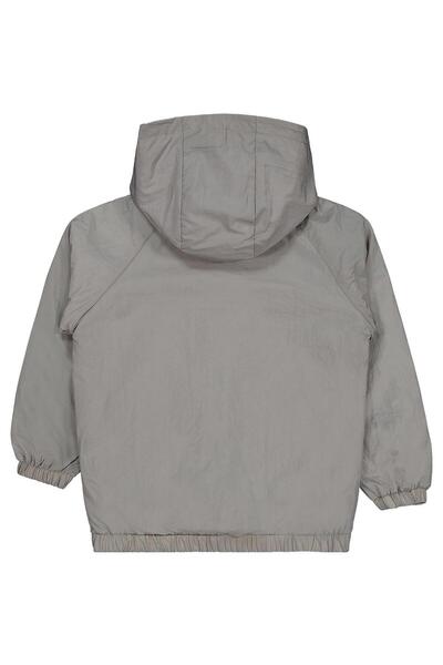 Civil Boys Ready Printed Raincoat with Pocket for 6-9 Years Old - Khaki 6-7 Y...