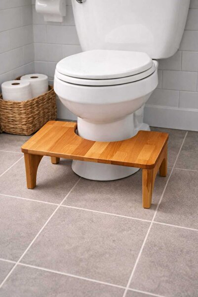 DİNGODAWOODENWORK Ahşap Tuvalet Ayaklığı