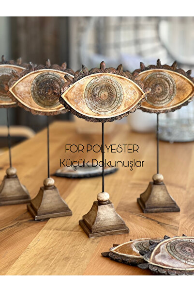 FOR POLYESTER Küçük Dokunuşlar Nazarlık Göz Biblo /Ev-Ofis Dekorasyon/Masa üs...