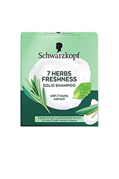 Schwarzkopf Șampon solid 7 Herbs Freshness 60g