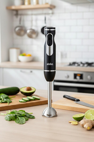 Sinbo SHB-7513 El Blenderi Gümüş | Paslanmaz Çelik, Ayarlanabilir Hız, Güçlü ...