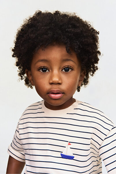 H&M İşleme Detaylı Tişört