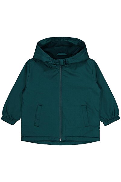 Civil Boys Basic Raincoat with Fleece Inside for 2-5 Years - Green for 3-4 Years