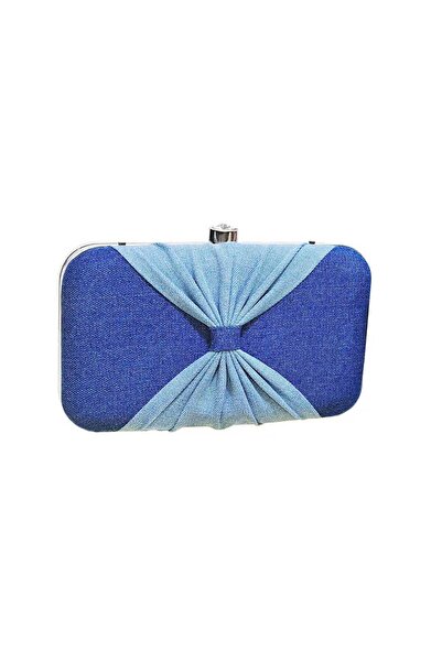 The Purani Jeans Artistic & Elegant Denim Clutch, "Blue" Multi-purpose Bag (S...