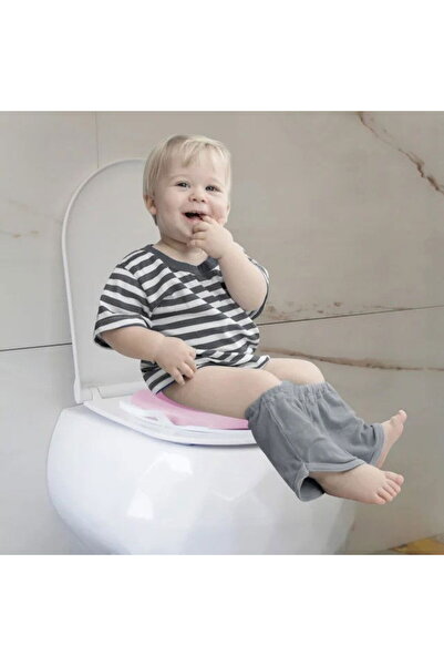 Babyjem Reducător de toaletă pentru copii, moale, unicolor, pentru toaletă, Roz